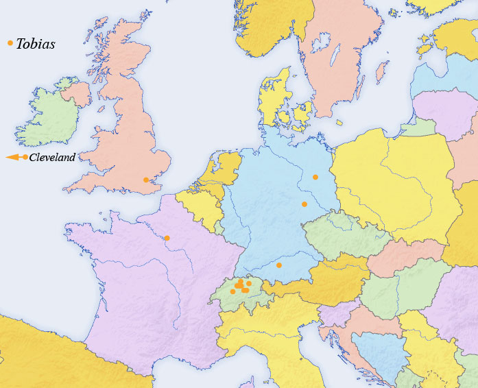 Karte Standorte Tobias